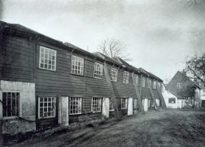 The dye house (ground floor) and the stained glass workshop (first floor)